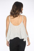 Polka Dot Chiffon Tier Cami Top
