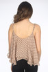 Polka Dot Chiffon Tier Cami Top