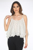 Polka Dot Chiffon Tier Cami Top