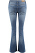 Denim Blue Foil Trim Bootcut Jeans