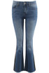 Denim Blue Foil Trim Bootcut Jeans