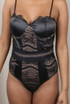 Padded Lace Mesh Bodice