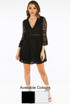 V Neck Lace Smock Dress