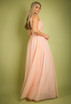 Crochet Bodice Tulle Maxi Dress