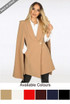 Tailored Long-line Cape Blazer - 6 colours