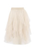 Wavy Tulle Mini Skirt