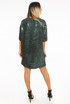 Sequin Oversize Tee Dress