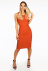 Ribbed Muscle Back Midi Dress