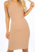 Ribbed Muscle Back Midi Dress