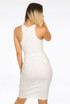 Ribbed Muscle Back Midi Dress