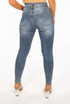 Asymmetric Waist Skinny Jeans