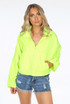 Neon Hooded Rain Jacket