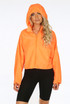 Neon Hooded Rain Jacket