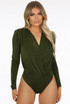 Corduroy Drape Bodysuits