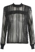 Mesh Ruched Neck Lace Top