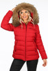 Fur Hood Puffer Jackets with Zipped Pockets