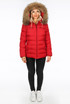 Fur Hood Puffer Jackets with Zipped Pockets