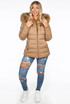 Fur Hood Puffer Jackets with Zipped Pockets