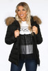 Fur Hood Puffer Jackets with Zipped Pockets