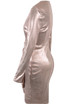 Foil Drape Slinky Dress