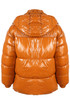 Shiny Funnel Neck Quilted Jacket