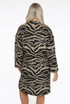 Animal Print Double Breast Overcoat