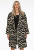 Animal Print Double Breast Overcoat