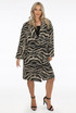 Animal Print Double Breast Overcoat
