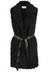 Shaggy Fur Belted Gilet