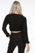 Knitted Frill Hem Cropped Jumper