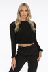 Knitted Frill Hem Cropped Jumper