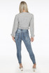 Knitted Frill Hem Cropped Jumper