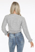 Knitted Frill Hem Cropped Jumper