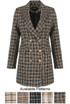 Glen Plaid Check Longline Coats