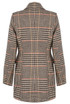 Glen Plaid Check Longline Coats
