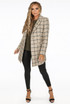 Glen Plaid Check Longline Coats