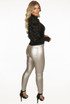 Faux Leather Wax Pants