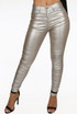 Faux Leather Wax Pants