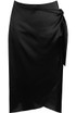 Satin Tie Up Wrap Skirt