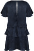 Suede Tier Shift Dress