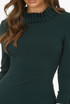 Tuck Pleat Collar Midi Dress