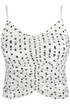 White Chiffon Tier Polka Dots Cami