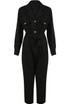Golden Button Tie Up Jumpsuit Golden Button Tie Up Jumpsuit