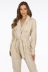 Golden Button Tie Up Jumpsuit Golden Button Tie Up Jumpsuit