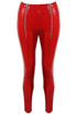 Double Zip Up Wet Look Leggings