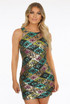 Sequin Diamond Pattern Mini Dress