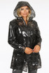 Sheer Printed Hooded Rain Mac 
