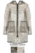 Sheer Printed Hooded Rain Mac 