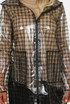 Sheer Printed Hooded Rain Mac 