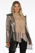 Sheer Printed Hooded Rain Mac 